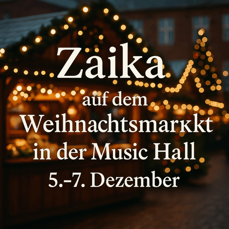 Entdecke unseren Weihnachtsmarkt-Stand in der Music Hall